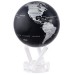 mapa en plata y negro