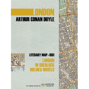 Map of London. Sherlock Holmes