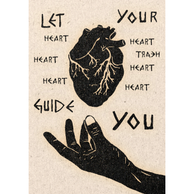 Lámina Deja que tu corazón te guíe