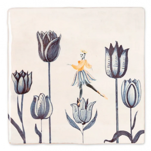 Azulejo Amor por los tulipanes