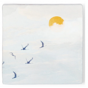 Azulejo Detrás de las nubes brilla el sol