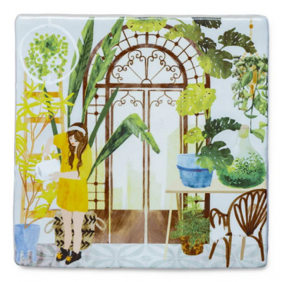 Azulejo Mi vegetación