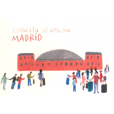Lámina de La Estación de Atocha