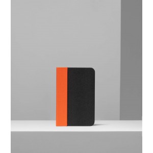 Lámpara libro mini negra y naranja