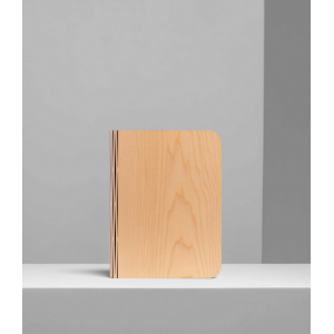 Lámpara libro madera clara