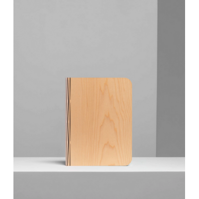 Lámpara libro madera clara