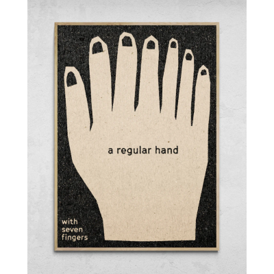 Lámina Una mano normal