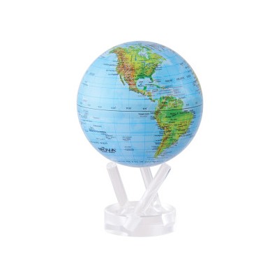 Bola del mundo pequeña. Mapa físico