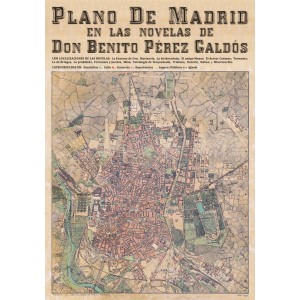 Mapa Madrid De Benito Pérez Galdós